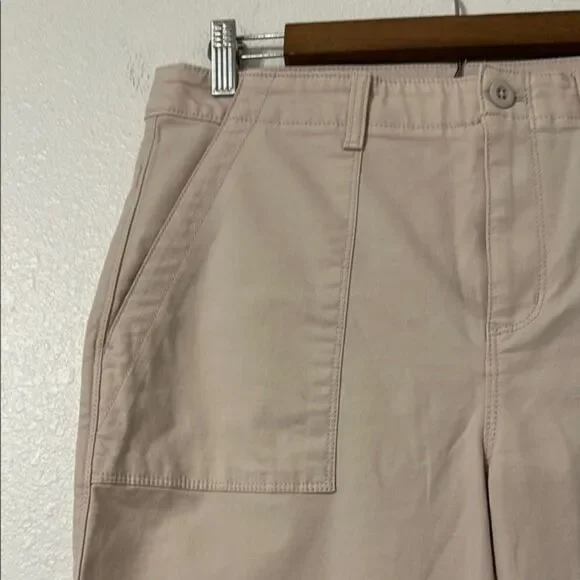 LOFT Khaki Chino Pants Straight Leg Womens 6 Vacation Preppy Office Utility Chic - Picture 3 of 11
